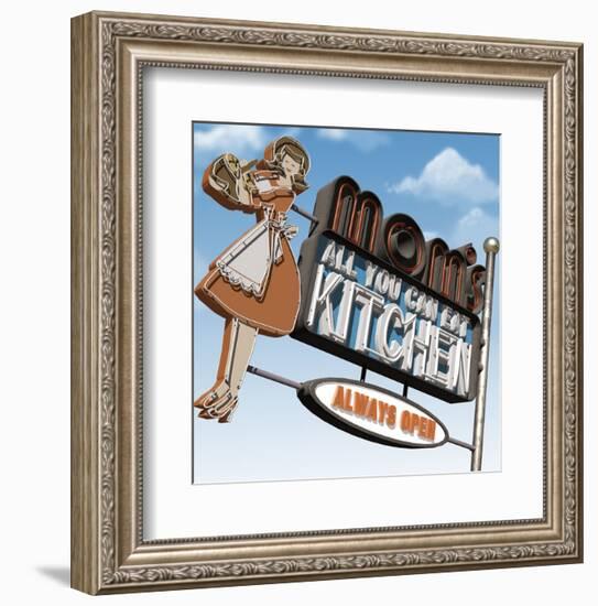 Mom's All-You-Can-Eat Kitchen-Anthony Ross-Framed Art Print