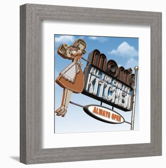 Mom's All-You-Can-Eat Kitchen-Anthony Ross-Framed Art Print