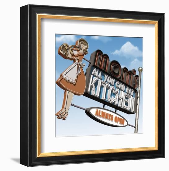 Mom's All-You-Can-Eat Kitchen-Anthony Ross-Framed Art Print