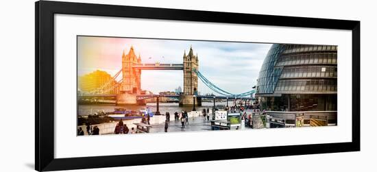 Moment of Life to City Hall with Tower Bridge - City of London - UK - England - United Kingdom-Philippe Hugonnard-Framed Photographic Print