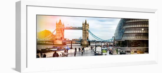 Moment of Life to City Hall with Tower Bridge - City of London - UK - England - United Kingdom-Philippe Hugonnard-Framed Photographic Print