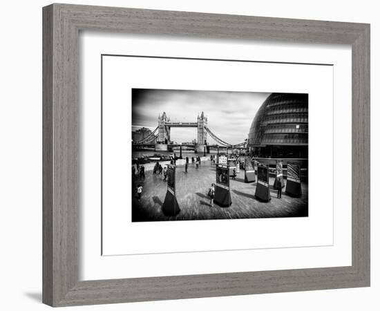 Moment of Life to City Hall with Tower Bridge - City of London - UK - England - United Kingdom-Philippe Hugonnard-Framed Art Print