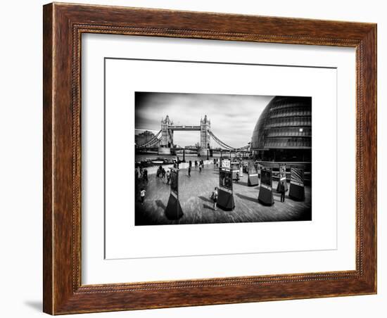 Moment of Life to City Hall with Tower Bridge - City of London - UK - England - United Kingdom-Philippe Hugonnard-Framed Art Print