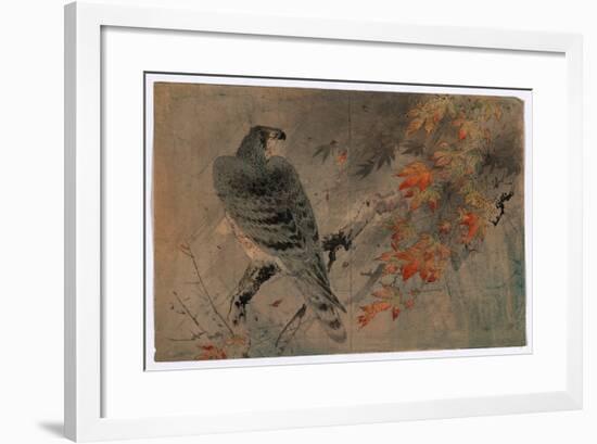 Momiji Ni Washi-null-Framed Giclee Print