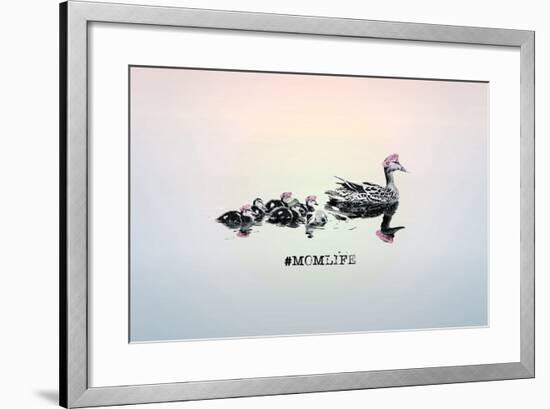 #MomLife-null-Framed Art Print