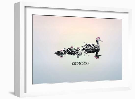 #MomLife-null-Framed Art Print