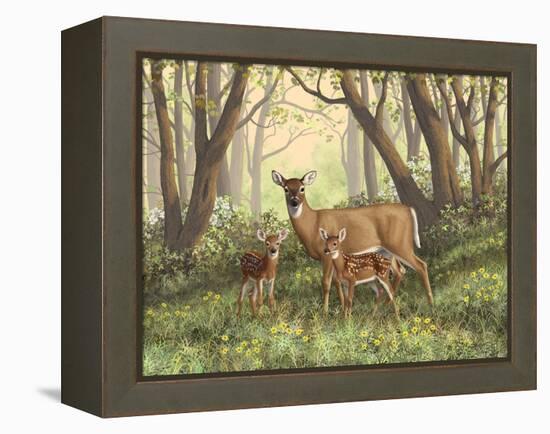 Moms Little Spring Blossoms-Crista Forest-Framed Premier Image Canvas