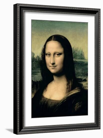 Mona Lisa, c.1507 (detail)-Leonardo da Vinci-Framed Giclee Print