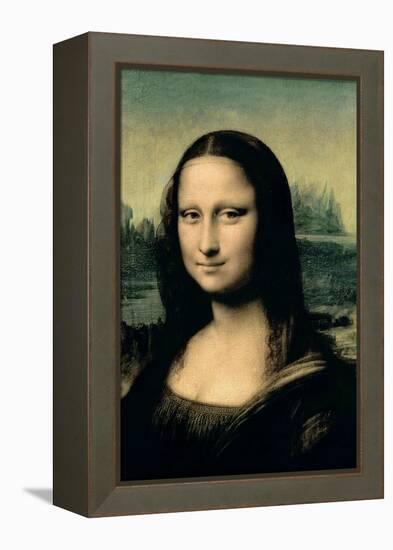 Mona Lisa, c.1507 (detail)-Leonardo da Vinci-Framed Premier Image Canvas