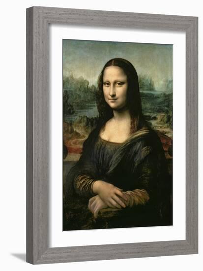 Mona Lisa, c.1507-Leonardo da Vinci-Framed Premium Giclee Print