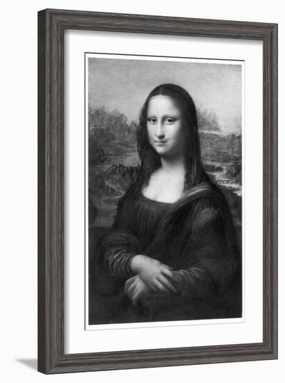 Mona Lisa, C1505-Leonardo da Vinci-Framed Giclee Print