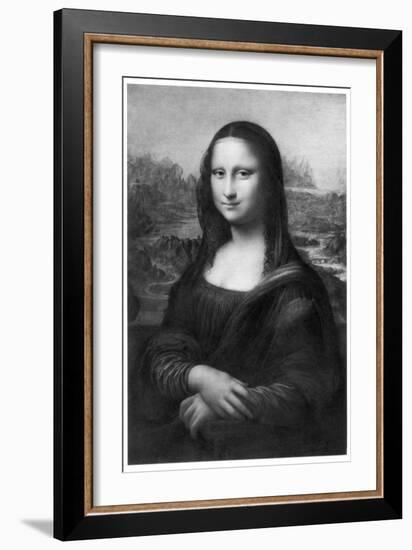 Mona Lisa, C1505-Leonardo da Vinci-Framed Giclee Print