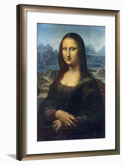 Mona Lisa, C1505-Leonardo da Vinci-Framed Giclee Print