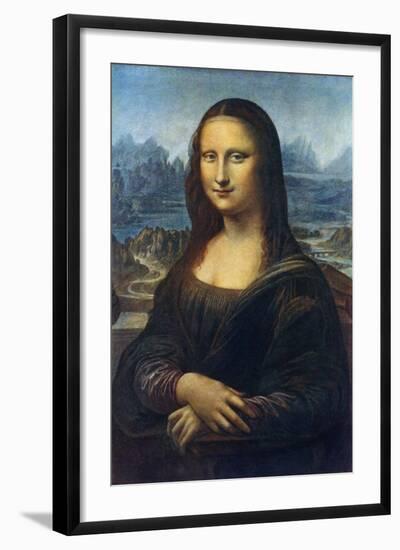 Mona Lisa, C1505-Leonardo da Vinci-Framed Giclee Print