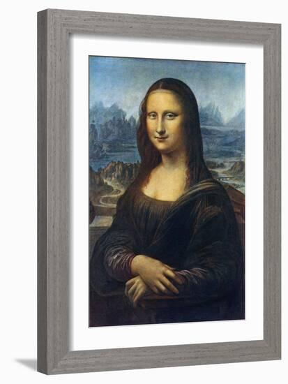 Mona Lisa, C1505-Leonardo da Vinci-Framed Giclee Print