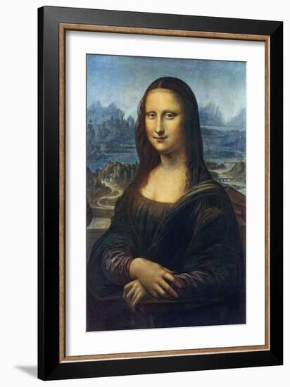 Mona Lisa, C1505-Leonardo da Vinci-Framed Giclee Print