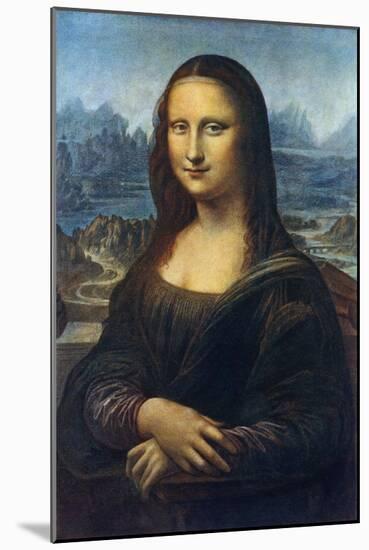 Mona Lisa, C1505-Leonardo da Vinci-Mounted Giclee Print