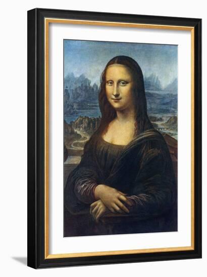 Mona Lisa, C1505-Leonardo da Vinci-Framed Giclee Print