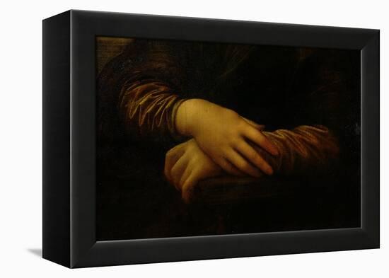 Mona Lisa, Detail of Her Hands, circa 1503-06-Leonardo da Vinci-Framed Premier Image Canvas