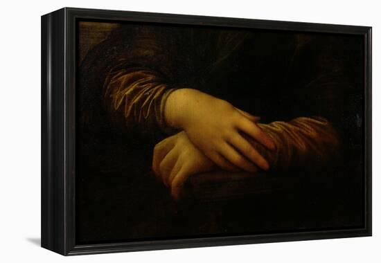 Mona Lisa, Detail of Her Hands, circa 1503-06-Leonardo da Vinci-Framed Premier Image Canvas