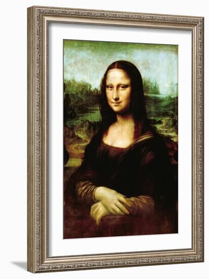 Mona Lisa, La Gioconda-Leonardo da Vinci-Framed Art Print