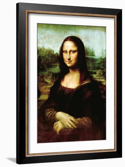 Mona Lisa, La Gioconda-Leonardo da Vinci-Framed Art Print