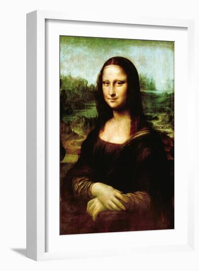 Mona Lisa, La Gioconda-Leonardo da Vinci-Framed Art Print