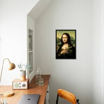 Mona Lisa Selfie Portrait' Art Print