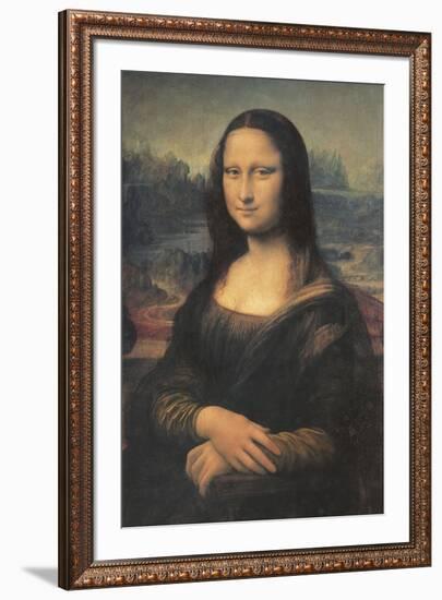 Mona Lisa-Leonardo Da Vinci-Framed Art Print