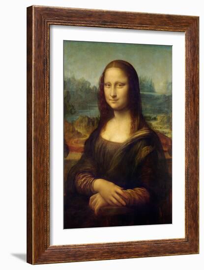 Mona Lisa-Leonardo Da Vinci-Framed Art Print