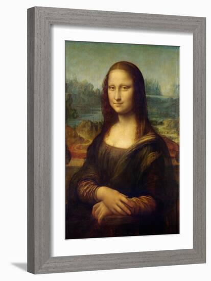 Mona Lisa-Leonardo Da Vinci-Framed Premium Giclee Print