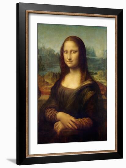 Mona Lisa-Leonardo Da Vinci-Framed Premium Giclee Print