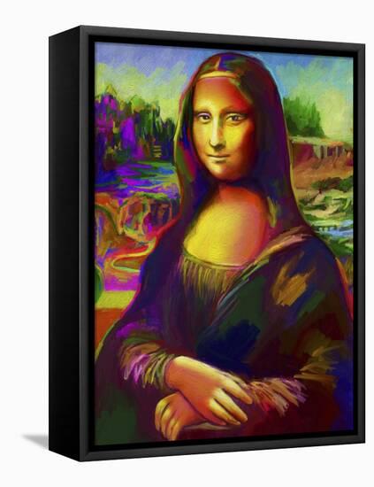 Mona Lisa-Howie Green-Framed Premier Image Canvas