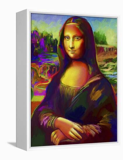 Mona Lisa-Howie Green-Framed Premier Image Canvas