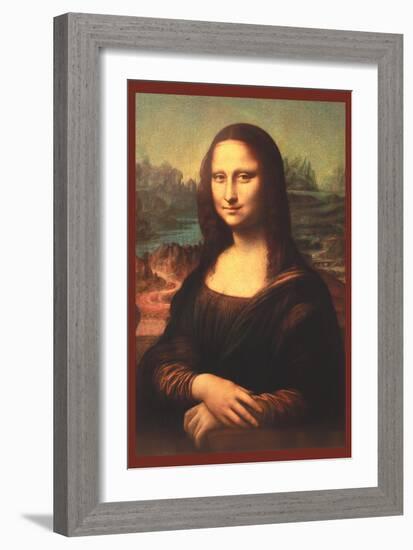 Mona Lisa-Leonardo da Vinci-Framed Art Print