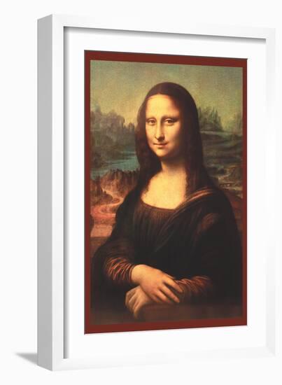 Mona Lisa-Leonardo da Vinci-Framed Art Print