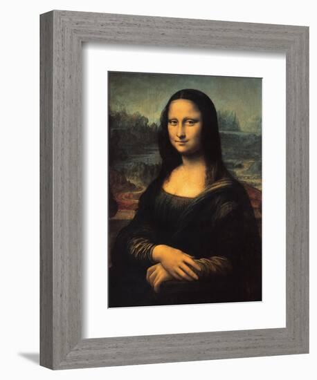 Mona Lisa-Leonardo Da Vinci-Framed Premium Giclee Print