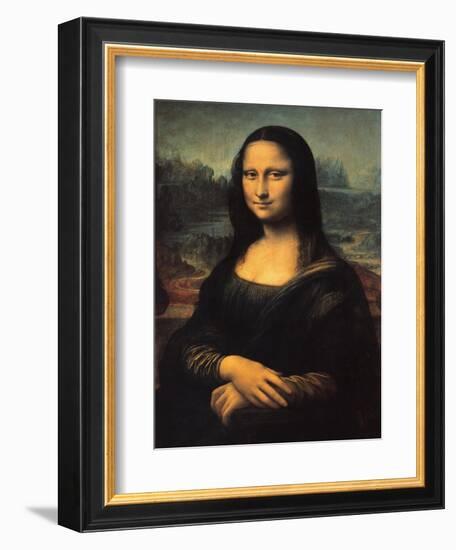 Mona Lisa-Leonardo Da Vinci-Framed Premium Giclee Print