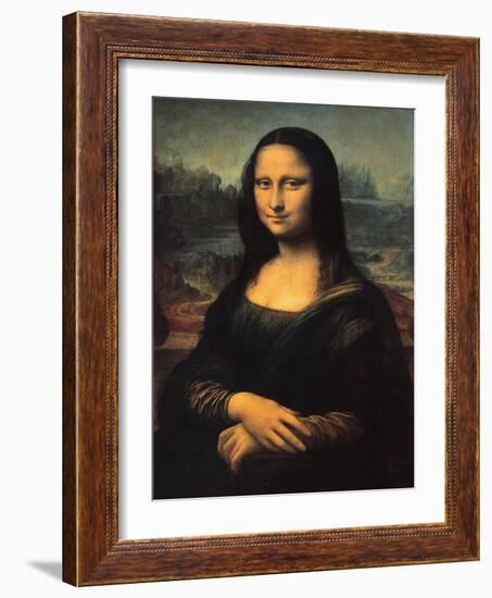 Mona Lisa-Leonardo Da Vinci-Framed Art Print