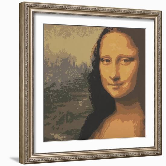 Mona Liza-John Zaccheo-Framed Giclee Print