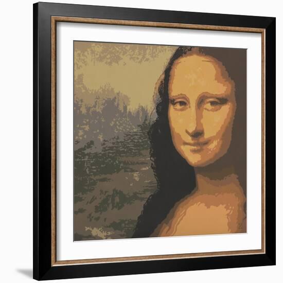 Mona Liza-John Zaccheo-Framed Giclee Print