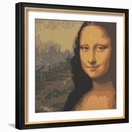 Mona Liza-John Zaccheo-Framed Giclee Print