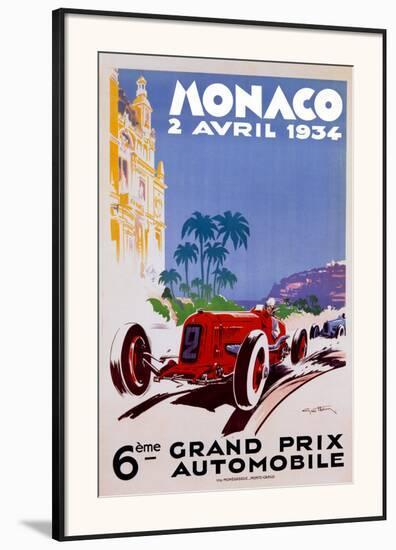 Monaco 1934-Geo Ham-Framed Art Print