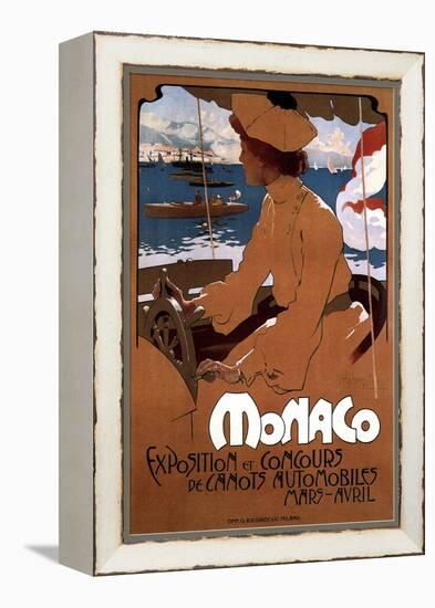 Monaco: Exposition De Canots Automobiles, 1900-Adolfo Hohenstein-Framed Premier Image Canvas