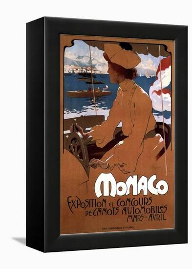 Monaco: Exposition De Canots Automobiles, 1900-Adolfo Hohenstein-Framed Premier Image Canvas