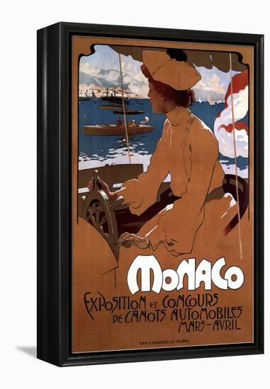 Monaco: Exposition De Canots Automobiles, 1900-Adolfo Hohenstein-Framed Premier Image Canvas