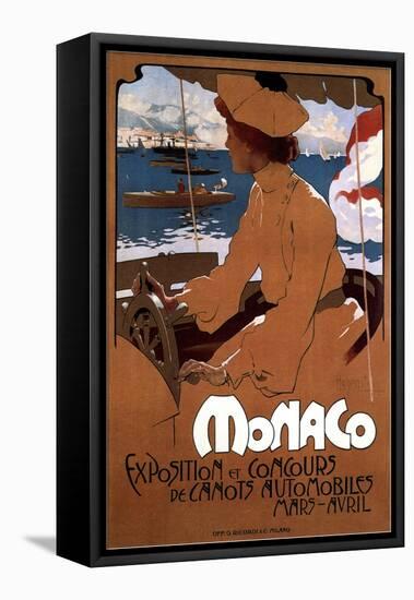 Monaco: Exposition De Canots Automobiles, 1900-Adolfo Hohenstein-Framed Premier Image Canvas