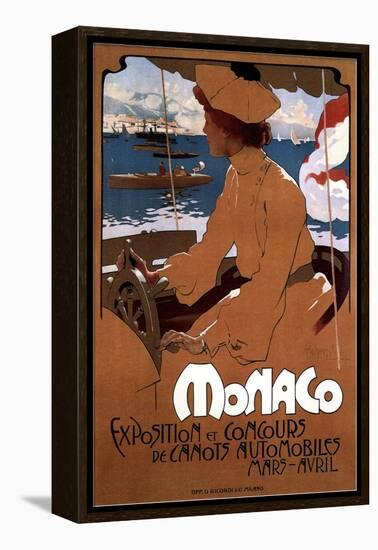 Monaco: Exposition De Canots Automobiles, 1900-Adolfo Hohenstein-Framed Premier Image Canvas