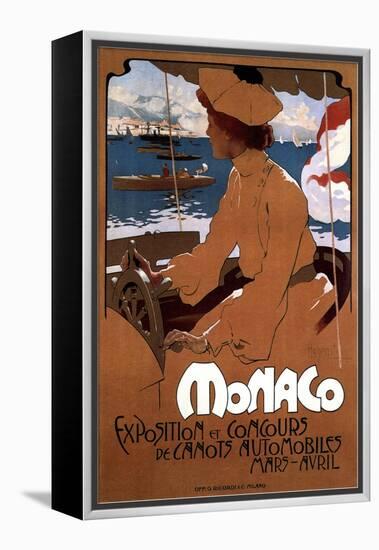 Monaco: Exposition De Canots Automobiles, 1900-Adolfo Hohenstein-Framed Premier Image Canvas