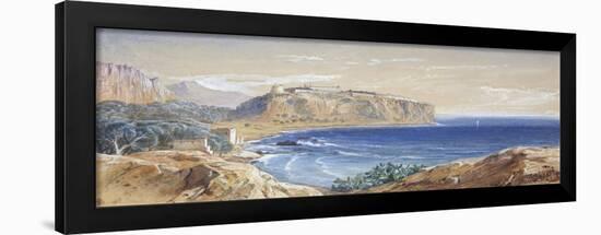 Monaco from Cap d'Ail, 1865-Edward Lear-Framed Giclee Print